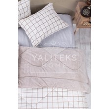 Yalıteks Home Çift Kişilik Welsoft Çift Taraflı Lüks Yorgan ve Yastık Kılıfı - Square Çift