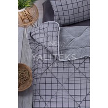 Yalıteks Home Çift Kişilik Welsoft Çift Taraflı Lüks Yorgan ve Yastık Kılıfı - Square Çift