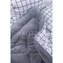 Yalıteks Home Çift Kişilik Welsoft Çift Taraflı Lüks Yorgan ve Yastık Kılıfı - Square Çift