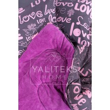 Yalıteks Home Çift Kişilik Welsoft Çift Taraflı Lüks Yorgan ve Yastık Kılıfı - Love Çift