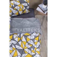 Yalıteks Home Tek Kişilik Welsoft Çift Taraflı Lüks Yorgan ve Yastık Kılıfı -Prizma