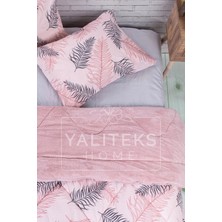 Yalıteks Home Çift Kişilik Welsoft Çift Taraflı Lüks Yorgan ve Yastık Kılıfı - Leaf