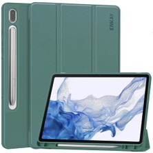 Enkay Samsung Galaxy Tab S9 Için Pu Deri Akıllı Tablet Kılıfı (Yurt Dışından)