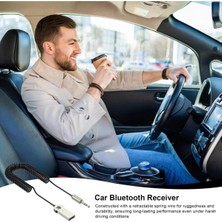 TEKNETSTORE Bluetooth 5.0 Receiver USB Aux Wireless Araç Kiti Telefon Konuşma Müzik Dinleme