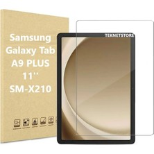 Samsung Galaxy Tab A9+ Plus SM-X210 11 Inç Nano Kırılmaz Ekran Koruyucu Şeffaf Cam Tam Uyumlu