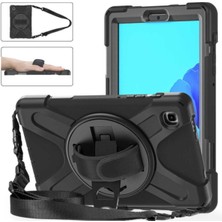 TEKNETSTORE Samsung Galaxy Tab A7 Lite T220 - T225 Tablet Kılıfı Defender Askılı Tank Zırh Silikon Yüksek Koruma