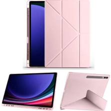 TEKNETSTORE Samsung Galaxy Tab S9 Ultra Kılıf / Tab S8 Ultra Kalem Bölmeli Standlı Uyku Modlu Akıllı Kılıf Kapak