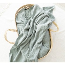EIFIN Çok Amaçlı Müslin Örtü & Battaniye 2'li Set %100 Pamuk Oeko-Teks Sertifikalı 80X80 cm