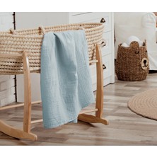 EIFIN Çok Amaçlı Müslin Örtü & Battaniye 2'li Set %100 Pamuk Oeko-Teks Sertifikalı 80X80 cm