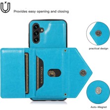 Cool-M Samsung Galaxy A05S 4g Kart Tutucu Kickstand Pu Deri+Tpu Kapak (Yurt Dışından)