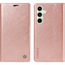 Cool-M Samsung Galaxy S24 Fe Litchi Doku Deri Cüzdan Kapaklı Telefon Kapağı (Yurt Dışından)