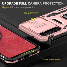 Cool-M Case Samsung Galaxy A15 4g Pc+Tpu Anti-Drop Anti-Drop Kickstand Telefon Kapağı Slayt Lens Kalkanı (Yurt Dışından)