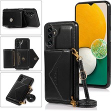 Cool-M Samsung Galaxy A05S 4g Kart Tutucu Kickstand Pu Deri+Tpu Kapak (Yurt Dışından)