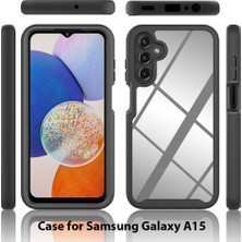 Cool-M Case Samsung Galaxy A15 5g Pet Ekran Koruyucu ile Tam Koruma Kapağı (Yurt Dışından)