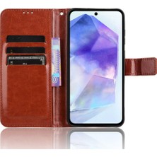 Cool-M Samsung Galaxy A35 5g Deri Telefon Kılıfı Tpu Iç Kabuğu (Yurt Dışından)