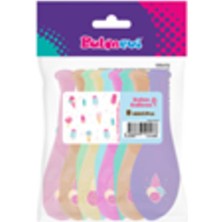 Tatlı Günler 4+1 Dondurma Baskılı 12" Balon 8'li