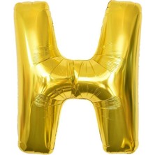 Tatlı Günler Altın Folyo Balon 16" Inç 40  cm  H Harfi