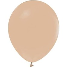 Tatlı Günler Ten Rengi Balon 20 Adet Pastel Mat Balon Büyük Boy 30  cm