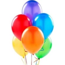 Tatlı Günler Karışık Renk 10 Adet Metalik Balon Büyük Boy 30  cm