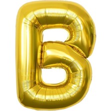 Tatlı Günler Altın Folyo Balon 40" Inç 100  cm  B Harfi