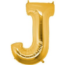 Tatlı Günler Altın Folyo Balon 16" Inç 40  cm  J Harfi