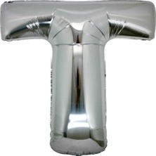 Tatlı Günler Gümüş Folyo Balon 16" Inç 40  cm  T Harfi