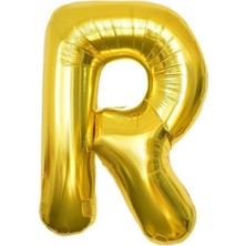 Tatlı Günler Altın Folyo Balon 16" Inç 40  cm  R Harfi