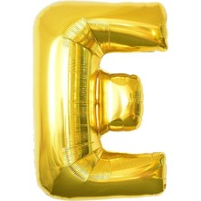 Tatlı Günler Altın Folyo Balon 40" Inç 100  cm  E Harfi