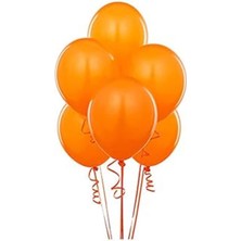 Tatlı Günler Turuncu Balon 20 Adet Pastel Mat Balon Büyük Boy 30  cm