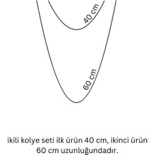 Pınkmark Kadın Gümüş Ikili Fatmanın Eli Charm Kısa Chokker Kolye Seti PMKL25608