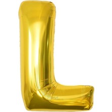 Tatlı Günler Altın Folyo Balon 16" Inç 40  cm  L Harfi