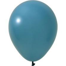 Tatlı Günler Okyanus Mavi Balon 30 Adet Pastel Mat Balon Büyük Boy 30  cm