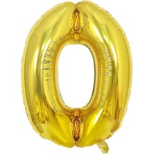 Tatlı Günler Altın Folyo Balon 16" Inç 40  cm  0 Rakamı