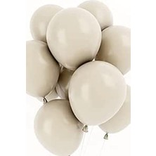 Tatlı Günler Deniz Kumu Balon 10 Adet Pastel Mat Balon Büyük Boy 30  cm