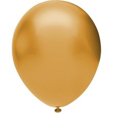 Tatlı Günler Gold (Altın Sarısı) Metalik Balon - Helyumla Uçan 50 Adet