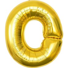 Tatlı Günler Altın Folyo Balon 40" Inç 100  cm  O Harfi