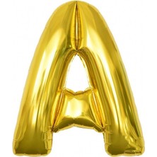 Tatlı Günler Altın Folyo Balon 40" Inç 100  cm  A Harfi