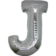 Tatlı Günler Gümüş Folyo Balon 16" Inç 40  cm  J Harfi