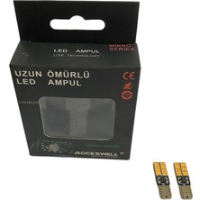 12V Dipsiz Ampul T10 24 Ledli Turuncu Canbus (2 Ad)