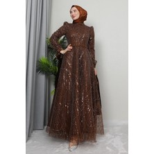 Giza Store Selver Tesettür Abiye Mavi