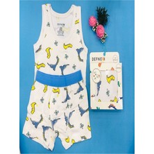 Kıpırık Baby  % 95 Pamuklu Erkek Çocuk Atlet Boxer Iç Çamaşır Takımı