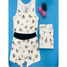 Kıpırık Baby  % 95 Pamuklu Unisex Çocuk Atlet Boxer Iç Çamaşir Takimi