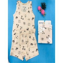 Kıpırık Baby  % 95 Pamuklu Unısex Çocuk Atlet Boxer Iç Çamaşır Takımı