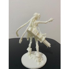 Arcane Jinx Figürü V3 - League Of Legends - Beyaz - Boyamaya Uygun - 16 cm