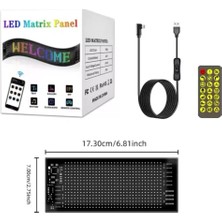 Matrix Piksel Panelışık Bluetooth Uygulama LED Tabelargb 5V Kayar Tabela