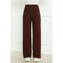 İlkimay.com Asler Bol Paça Pantolon 1198 - Acı Kahve