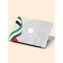 Macbook Air (M2-M3) Kılıf 15 Inç A3114-A2941 2023/2024 Şeffaf Sert Kapak Koruma Macos-29 Birleşik Arap Emirlikleri Bayrağı