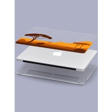 Macbook Air (M2-M3) Kılıf 13.6 Inç A2681-A3113 2022/2024 Şeffaf Sert Kapak Koruma Macos-16 Safari, Afrika Savanası