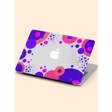 Macbook Air (M1) Kılıf 13.3 Inç A1932-A2179-A2337 2020/2021 Şeffaf Sert Kapak Koruma Macos-20 Pembe, Mor, Turuncu