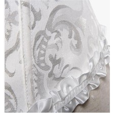 Secret Night Victorian Vintage Korse Ayarlanmalı Desenli Birinci Sınıf Kalite Korse Büstiyer Gotik Korse